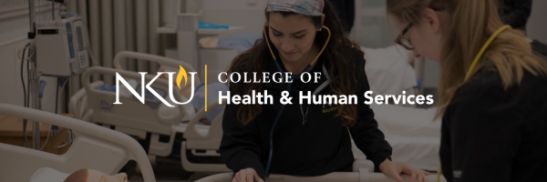 Banner with images of students and text "NKU College of Health and Human Services"