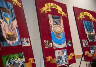 Image of poster boards from Mayerson Student Philanthropy Project