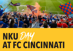 Image of fans at TQL stadium and text