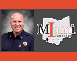 Image of Steve Kelly and Miami Township logo