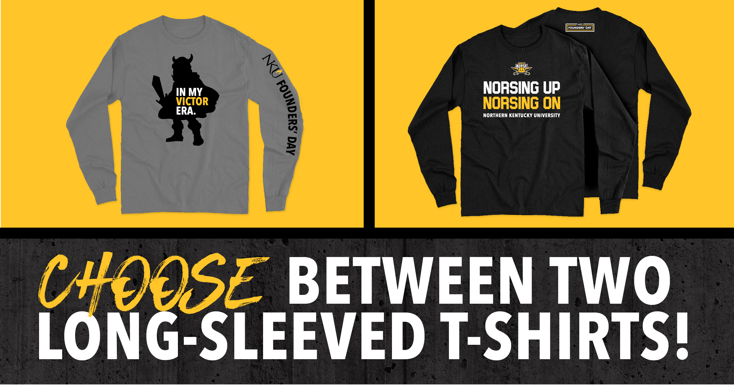 2025 NKU Founders' Day T-shirt Designs